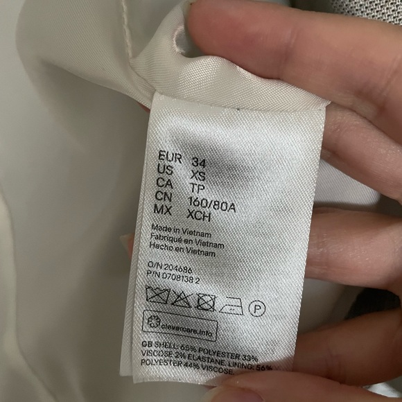 H&M 3/4 Sleeve Length Tapered Blazer Size XS - Picture 6 of 6